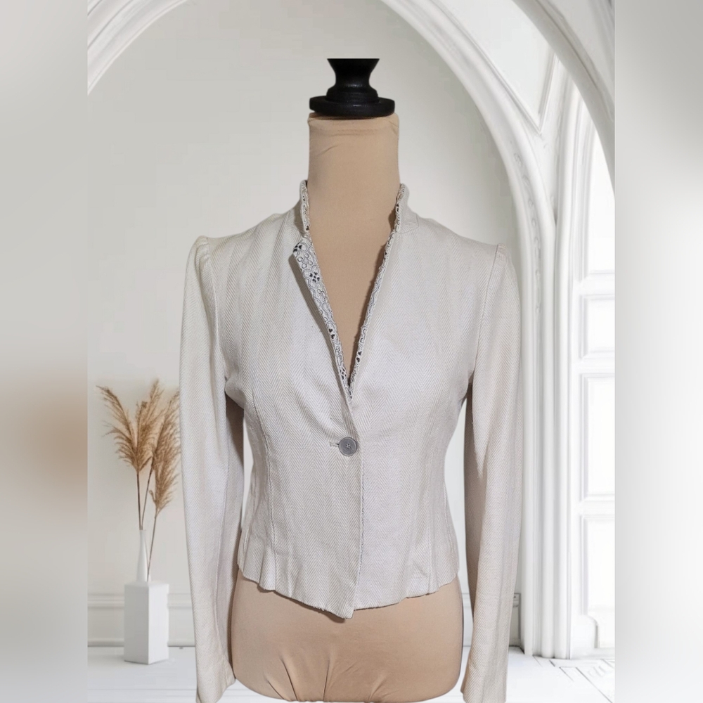 Manila Grace Cream Blazer